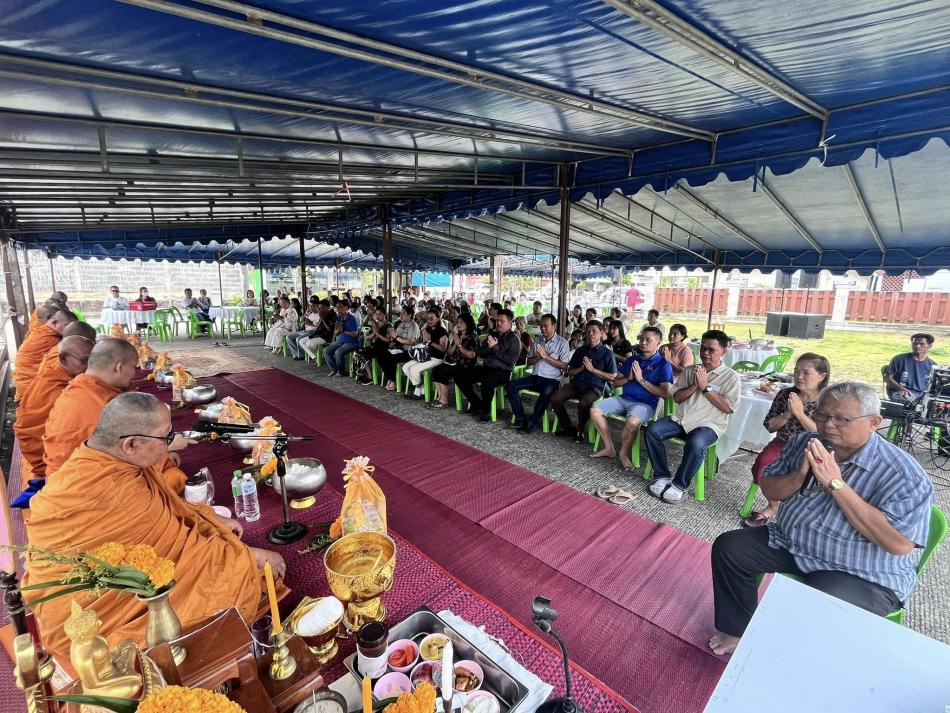 เทศบาลตำบลทับมา ร่วมงานทำบุญประจำปี หมู่บ้านเพชรรัตน์ 1 เสริมสิริมงคล สืบสานประเพณีชุมชน