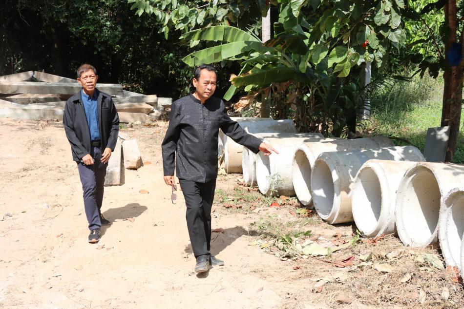 เทศบาลตำบลทับมา ลงพื้นที่ตรวจสอบและติดตามการดำเนินงานแก้ไขปัญหาในพื้นที่ตำบลทับมา