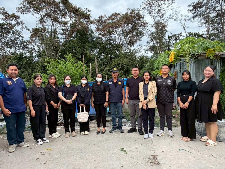 เทศบาลตำบลทับมา ลงพื้นที่สำรวจและเก็บข้อมูลเด็กและแรงงานต่างชาติ หมู่ที่ 5 ชุมชนบ้านเขาไผ่