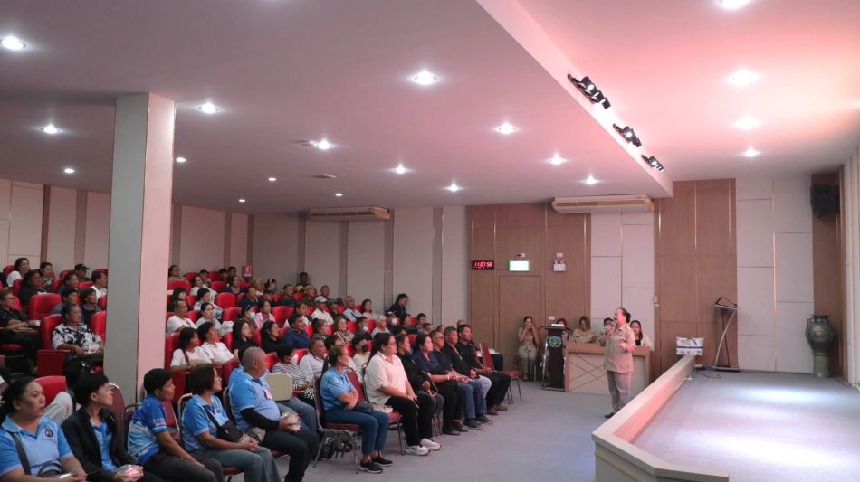 เทศบาลตำบลทับมา ร่วมต้อนรับ คณะศึกษาดูงานจากองค์การบริหารส่วนตำบลแหลมฟ้าผ่า อำเภอพระสมุทรเจดีย์ จังหวัดสมุทรปราการ 